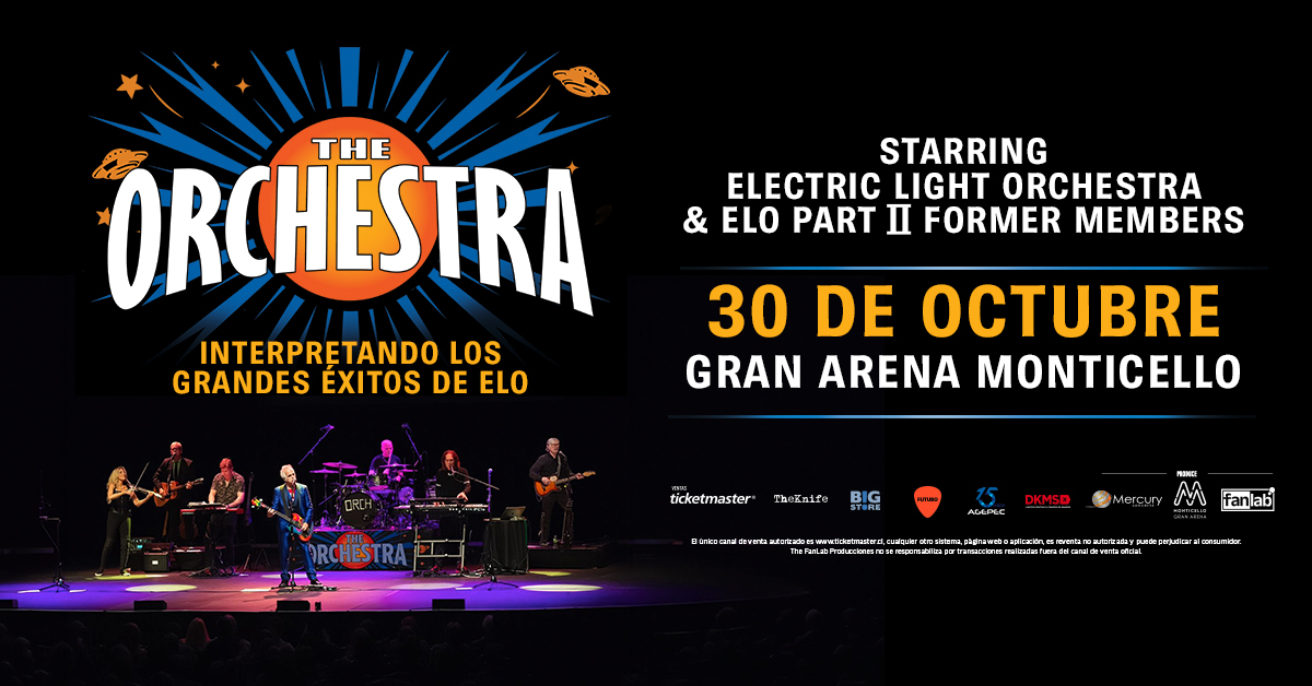 THE ORCHESTRA regresa a Chile el 30 de octubre de 2026 para presentar los clásicos de ELO en Gran Arena Monticello.